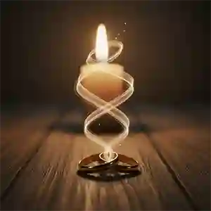 Два переплетенных обручальных кольца на деревянной поверхности